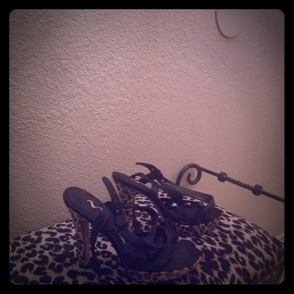 Leopard Print high heels